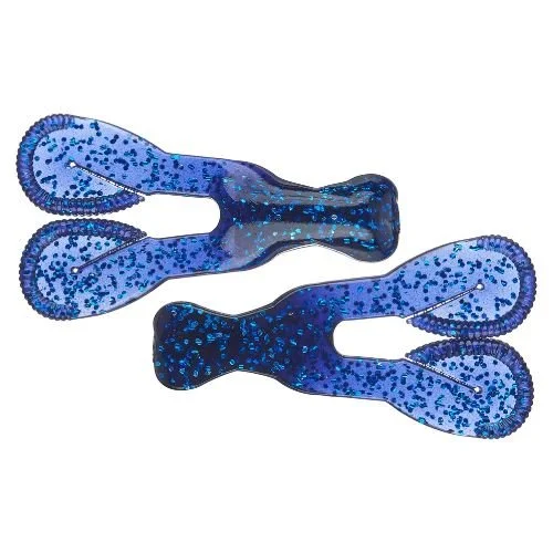 Big Bite Baits flapping jig trailer blue glitter
