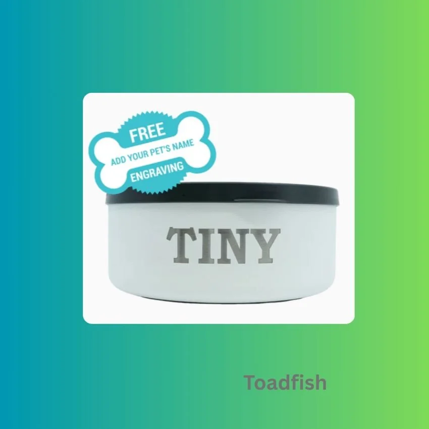 Toadfish Heavy Duty Custom Dog Bowl