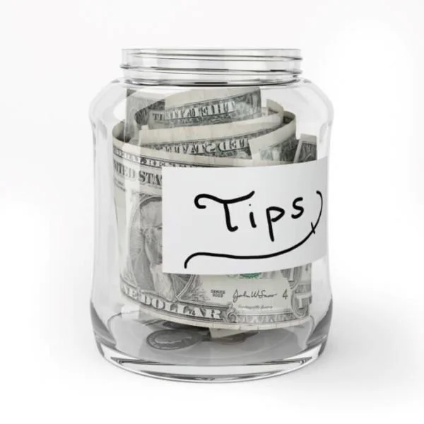 Tip jar for fishing guides