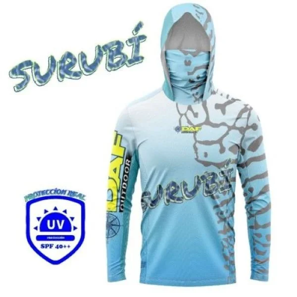 Surubi Catfish hooded fishing shirt with neck gaiter