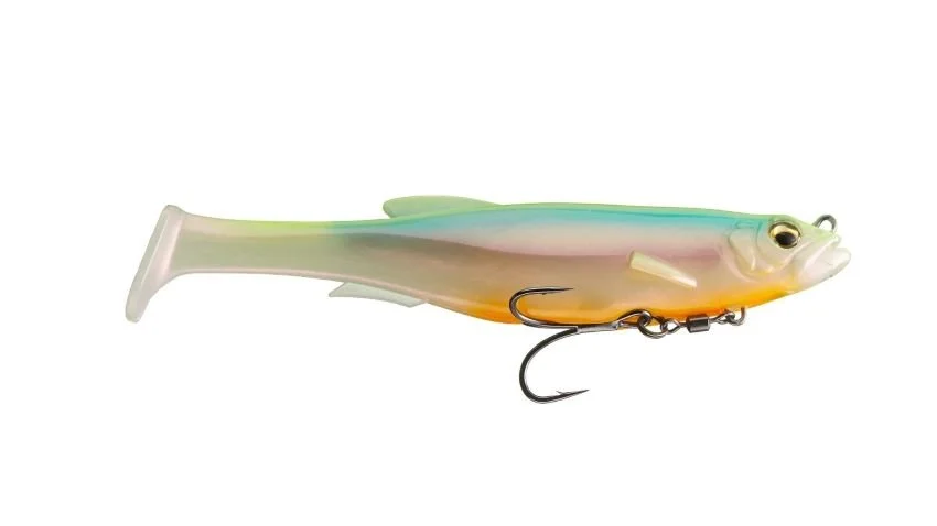 Megabass Rigged Magdraft Ghost Chartreuse Back