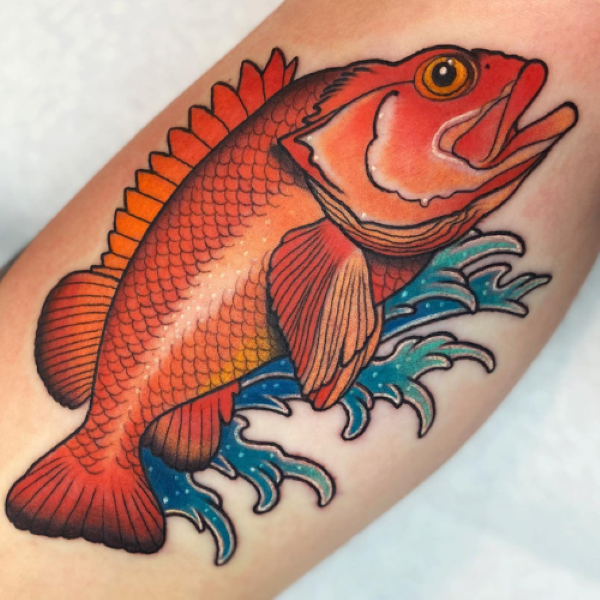 Best yelloweye rockfish tattoo Alaska