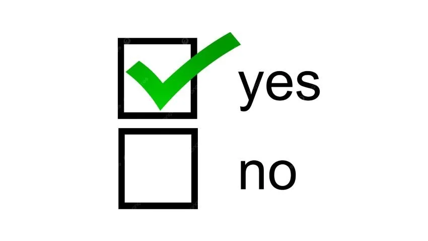 Check Box Yes Not No