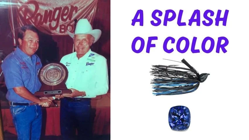 Denny Brauer sapphire flipping jig trailer