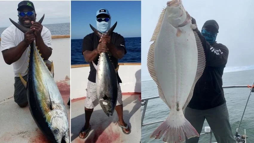 Ish Monroe saltwater fish catches tuna and halibut