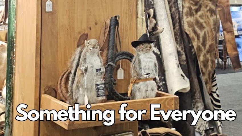 two mounted squirrels smoking and drinking