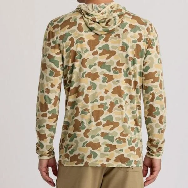 Free Fly camo bamboo fishing SPF hoodie