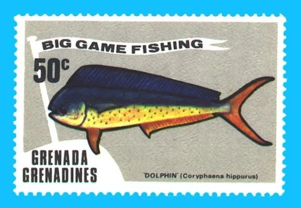Grenada stamp big game fishing dolphin 50 cents