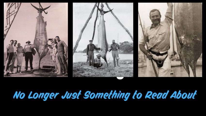 Hemingway and Zane Grey with marlin they caught