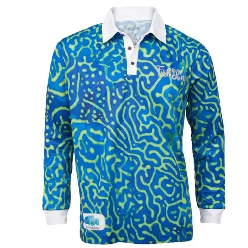 Fish Skins Maori Wrasse Grom shirt rugby style with collar