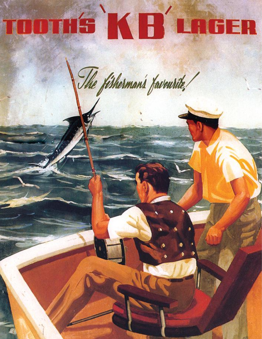 Tooth's KB Lager vintage ad