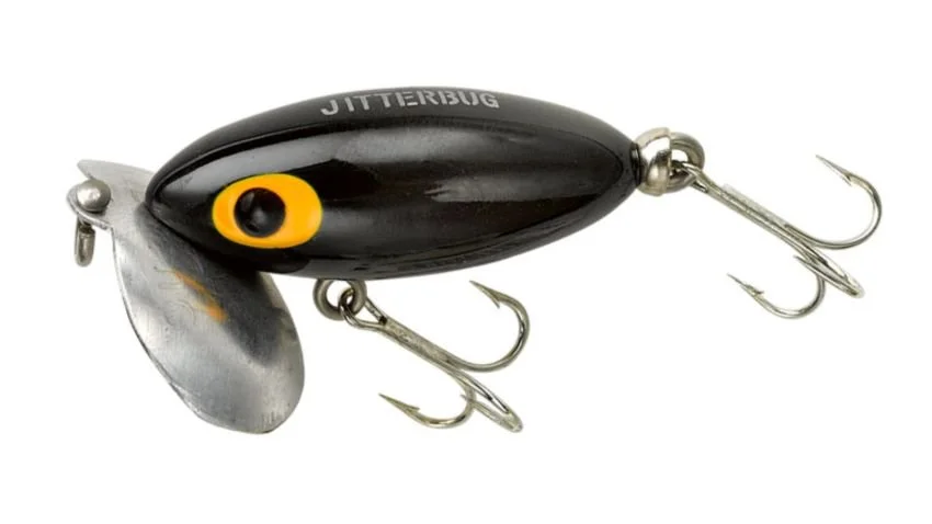 Black Arbogast Jitterbug Topwater