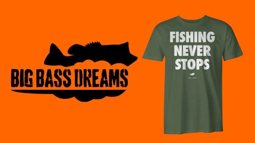 Big Bass Dreams Logo and t-shirt