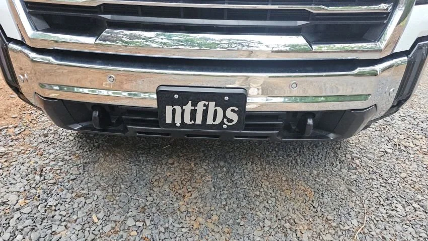NTFBS license plate