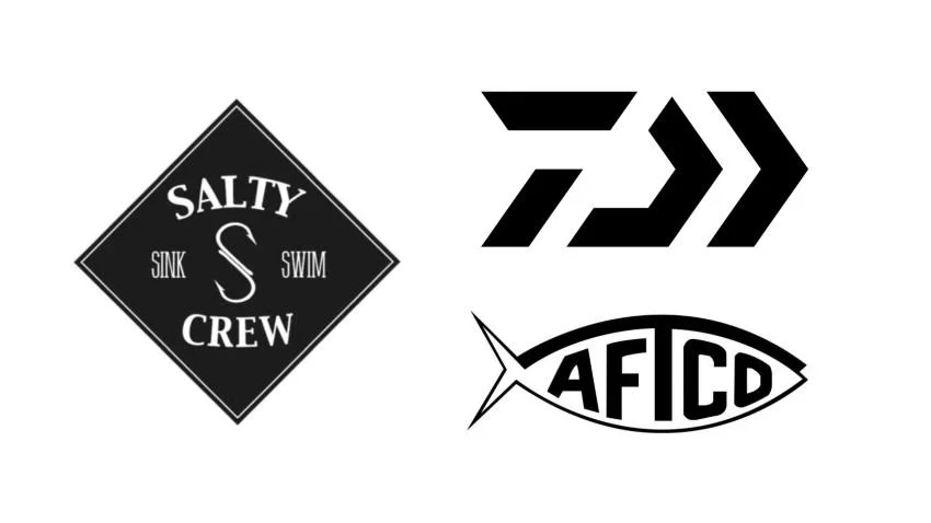 Logos of fishing companies based in Orange County California