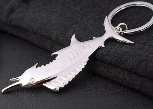 Personalized Keychains Marlin Bottle Opener