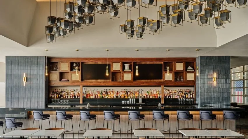 Bar at American Express Centurion Lounge DCA