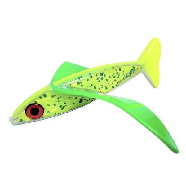 Mahi colored Hawaiian Malolo Bird Teaser for offshore fishing