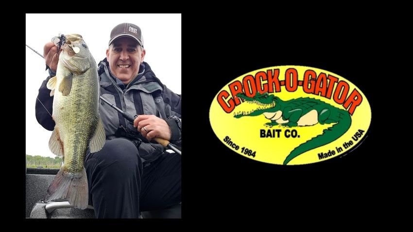 Potomac River bass caught on Crock-O-Gator buzzbait black with gold blade