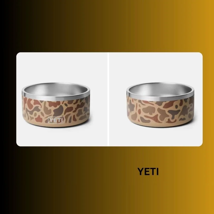 Yeti camo dog bowl