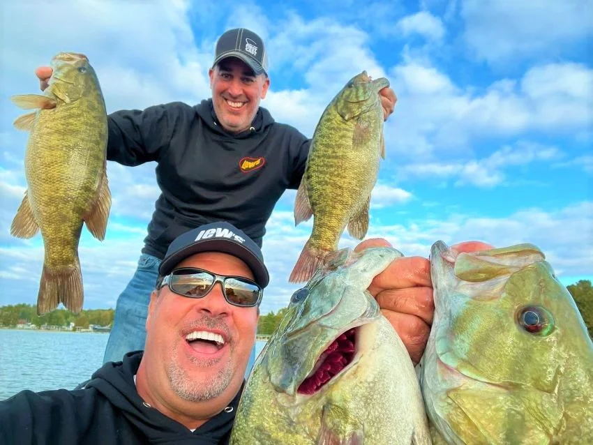 Smallmouth fishing with Mark Zona near Traverse City, Michigan