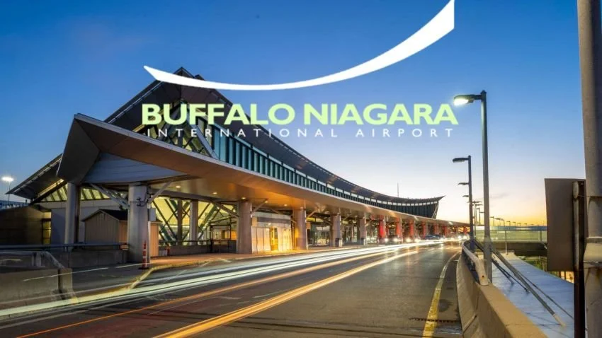 Buffalo Niagara International Airport with logo