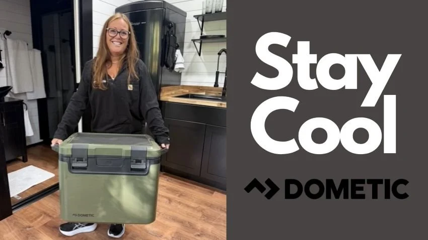 Hanna Robbins carrying Dometic Recon Hardside 41L Ice chest