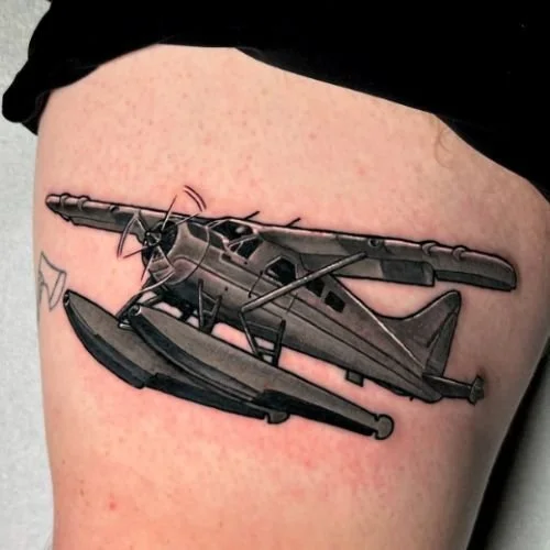 Beaver floatplane tattoo Staynd