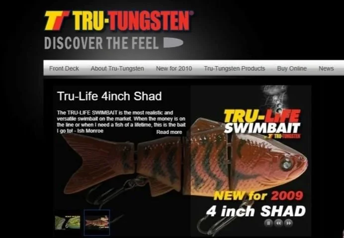 Tru tungsten swimbait ad