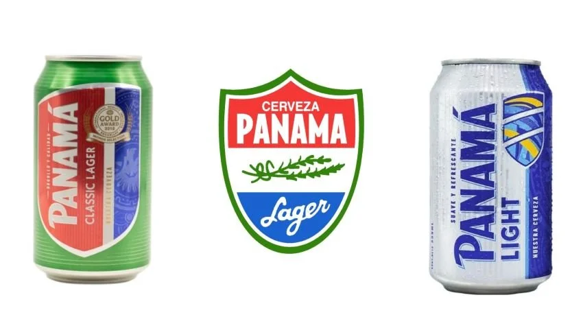 Cans of Panama Lager and Panama Light Beer