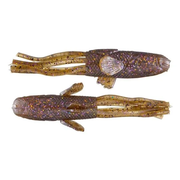 Live Target Goby Paddle Tail Soft Lure – Natural-Bronze Color For Bass Fishing