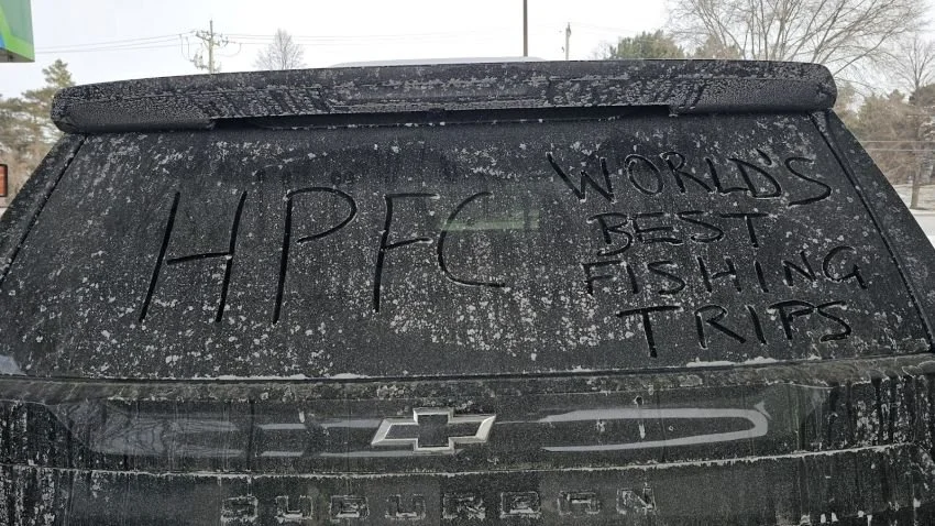 Dirty rear tailgate and liftgate on Chevrolet Suburban