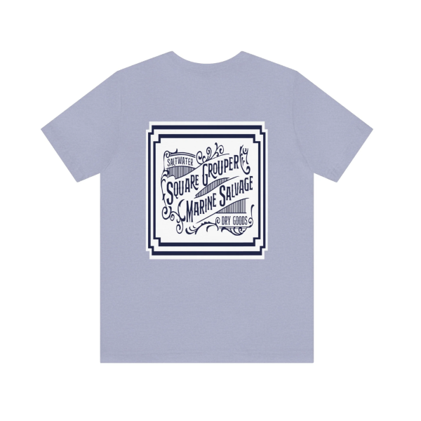 Saltwater Dry Goods Square Grouper Marine Salvage t-shirt