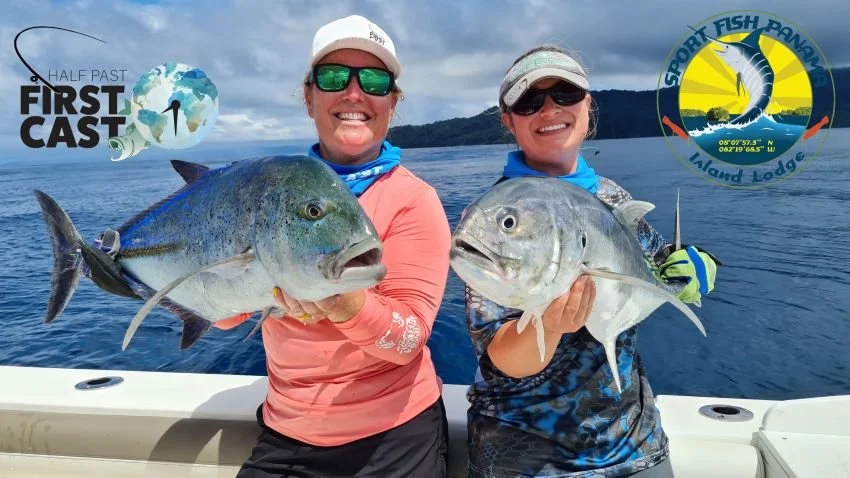 Bluefin Trevally and Jack Crevalle near Isla Coiba