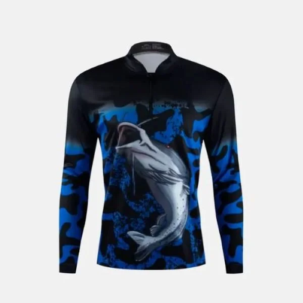 Blue Camo Surubim Fishing Jersey