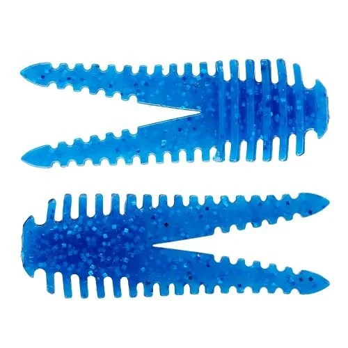 BassMooch ribbed jig trailer sapphire blue
