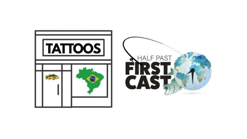 Drawing of a tattoo shop in Manaus Brazil