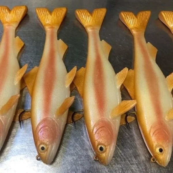 JSJ Baits Golden Palomino Trout soft swimbait