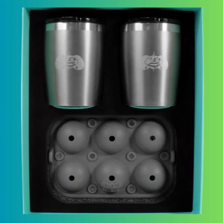 Toadfish ice trays and tumblers
