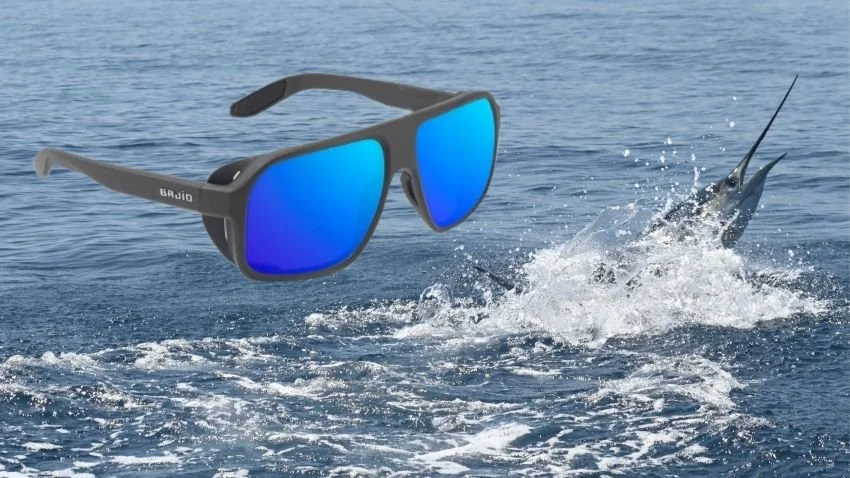 Bajio Cocho sunglasses over a leaping sailfish