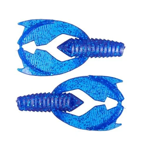 Riot Baits chunk style jig trailer vibrant blue