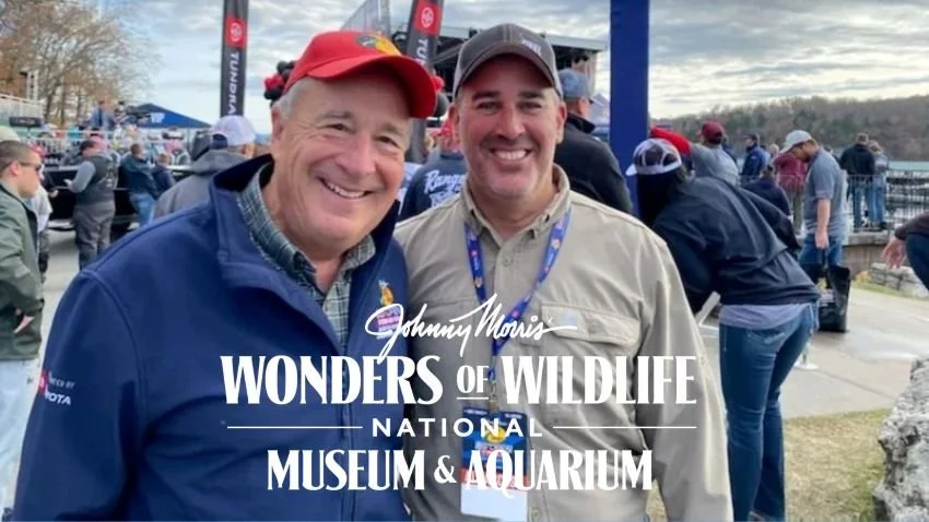 Pete Robbins and Johnny Morris at US Open Bass Tournament 2021