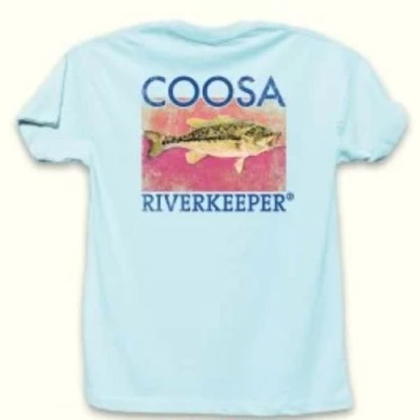 Coosa Riverkeeper Spotted Bass t-shirt white