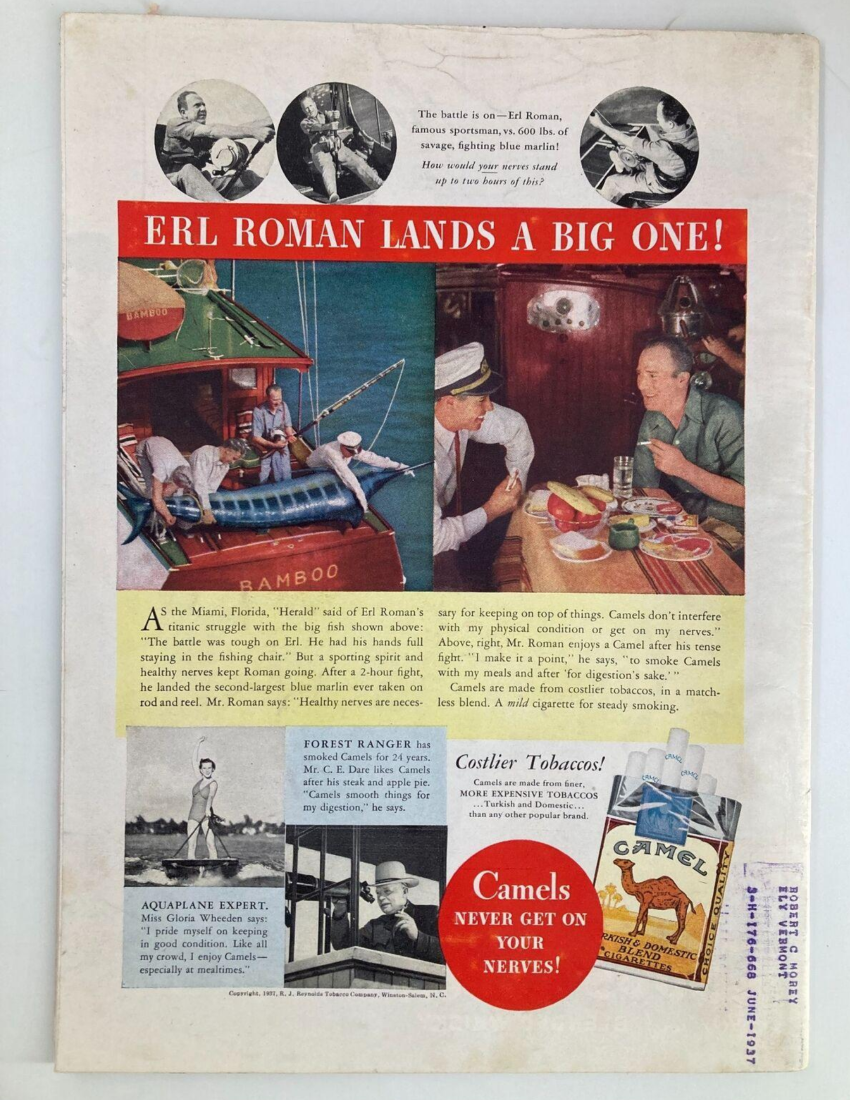 Camel Cigarettes vintage fishing ad
