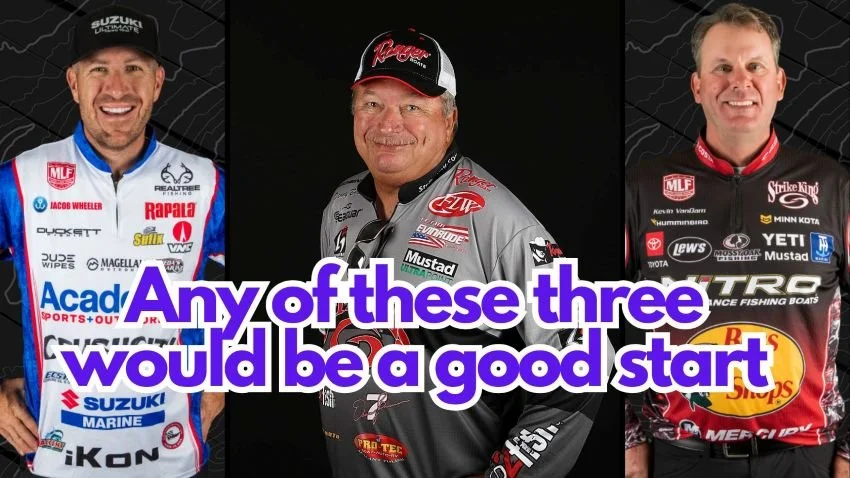 Jacob Wheeler, Denny Brauer, and Kevin VanDam