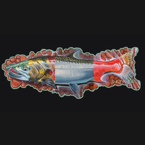 Derek DeYoung Alaska four-in-one fishing decal