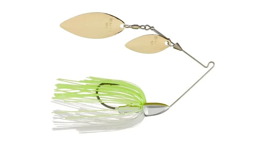 Keitech Tee-Bone Double willow Spinnerbait chartreuse white