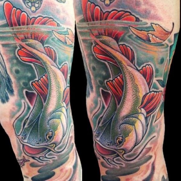 Matt Stebly tattoo redtail catfish