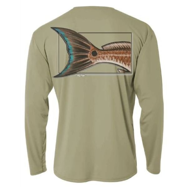 Ray's Custom Art redfish tail long sleeved shirt