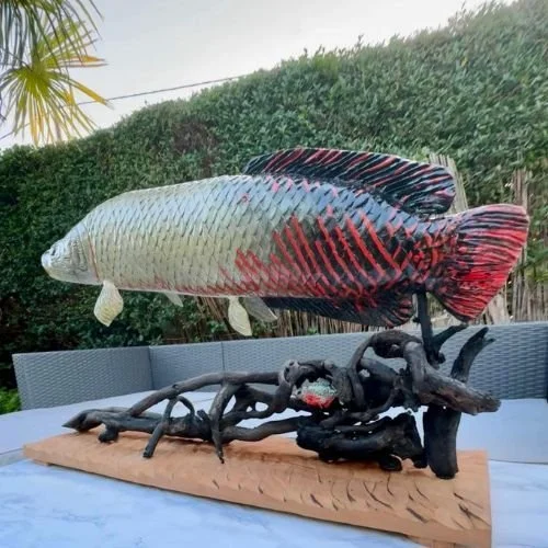 Christian Lancaster arapaima pedestal mount